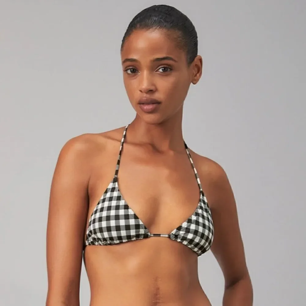 Tory Burch printed string bikini top